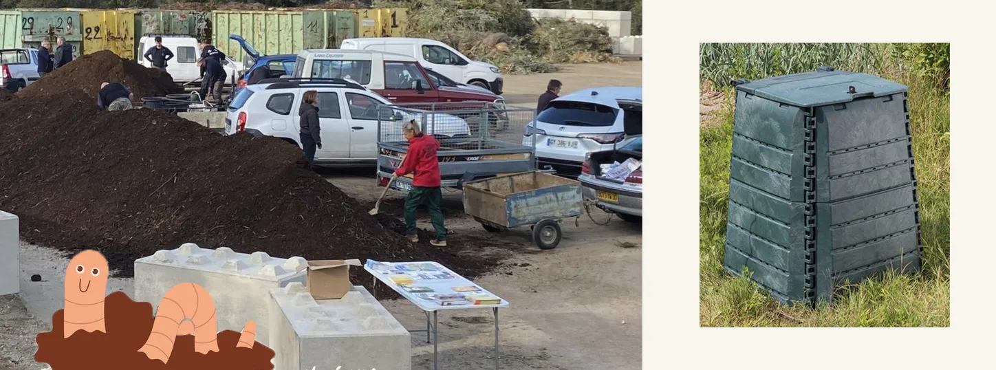 distribution de compost